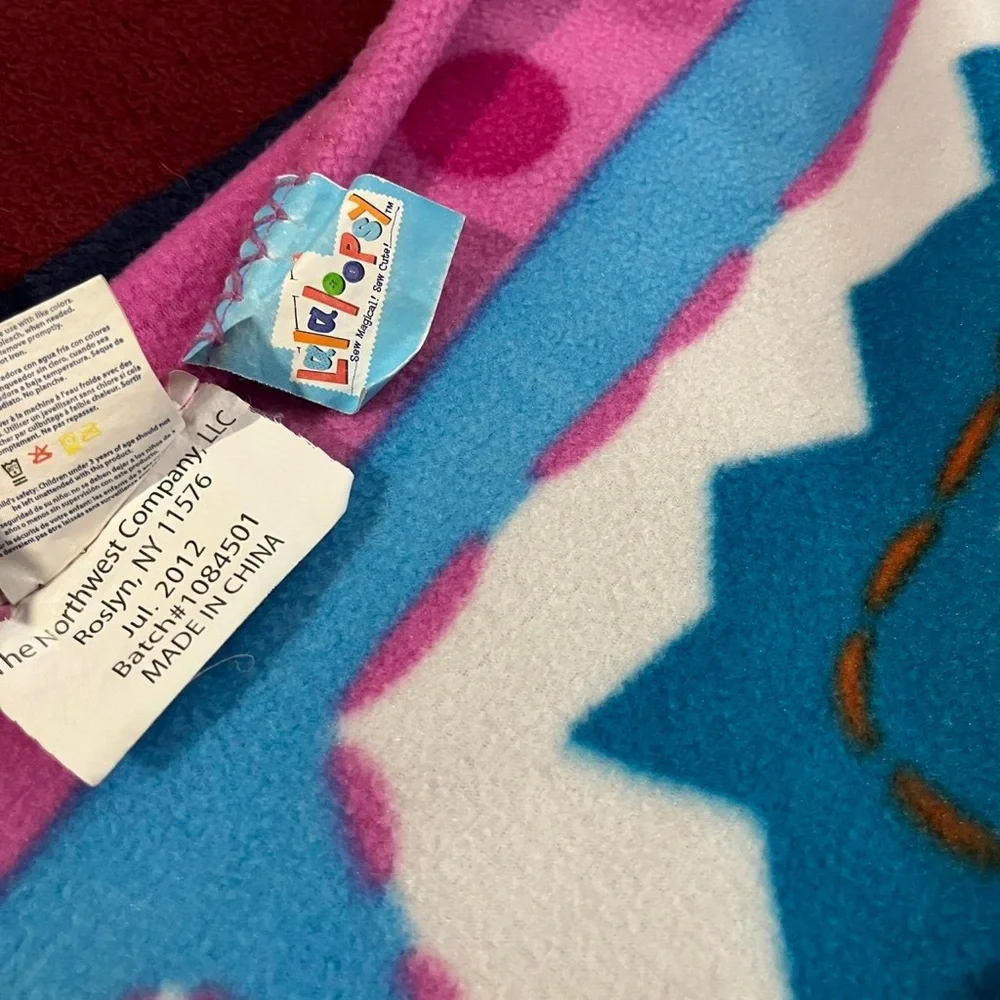 Lalaloopsy Loopsy Cuties micro Rachel throw fleece Blanket Colorful Dolls 58x42”
